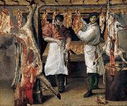 Annibale Carracci The Butchers Shop oil painting on canvas